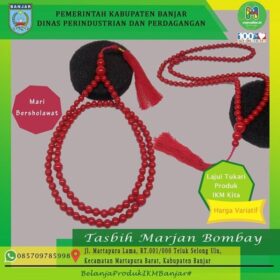 Tasbih Marjan Bombay "Hanafi Kalimantan"